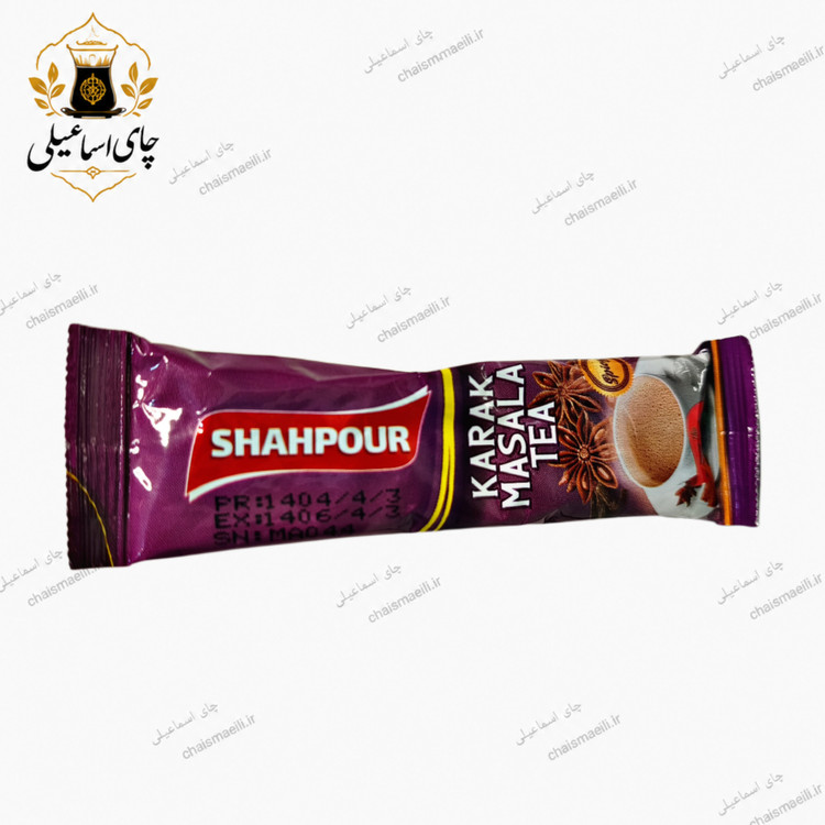 چایِ کرک ماسالا ۲۰گرمی بسته ۲۰عددی برند شاهپور
