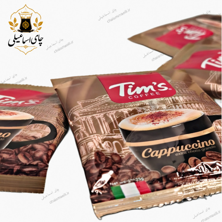 کاپوچینو ۲۵گرمی بسته ۲۰عددی برند تیمز