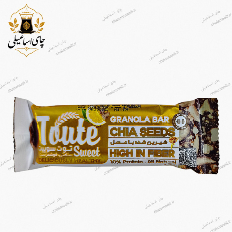 انرژی بار دانه چیا و زنجبیل و لیمو ۳۵گرم