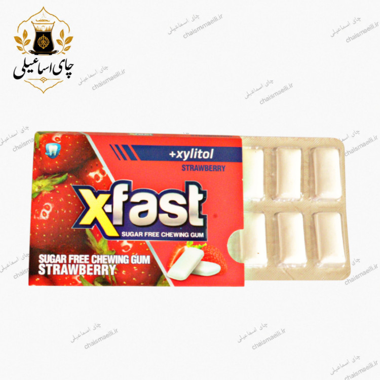 آدامس توت فرنگی بدون شکر